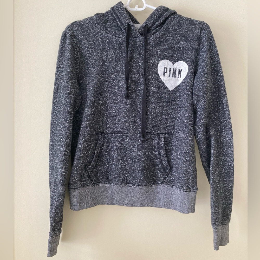 Vintage Victorias Secret Pink Heart Hoodie
